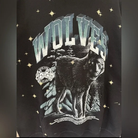 Darc Sport Wolves Club 2023 Ohana Tour 289/1000 Men's XL Hoodie Black EUC - Picture 6 of 9